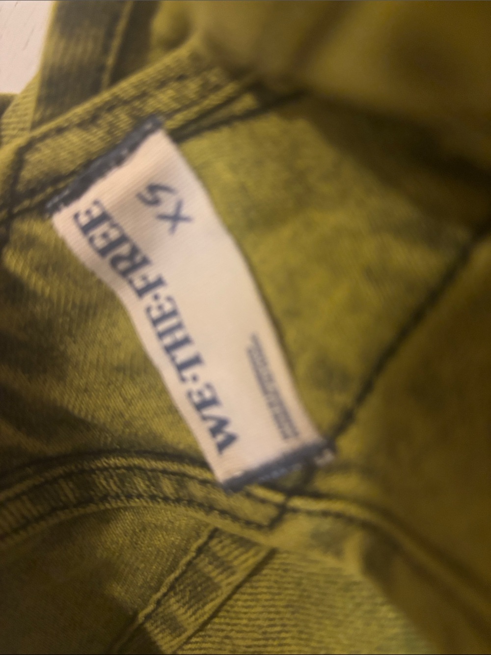 We The Free Ziggy Olive Green Relaxed Denim Overalls. XS - Picture 10 of 10